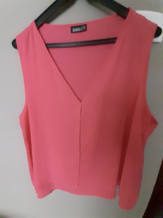 Bluzka zwiewna dwie warstwy 44/46 XL XXL