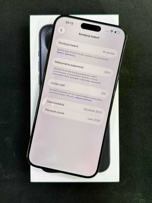 iPhone 15 Pro Max 255GB 93%
