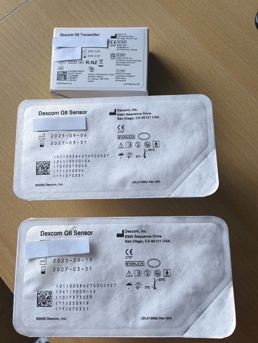 Sensory x 2 i transmiter x 1 zestaw Dexcom G6