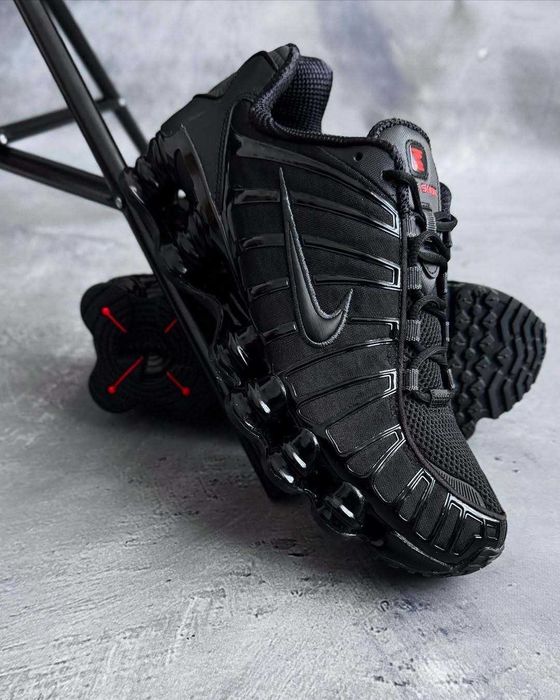 Nike Shox TL Black Metallic Silver-Rozmiar  38