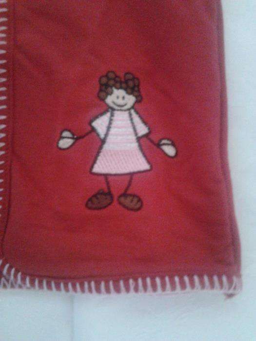 Casaco vermelho de Menina apertado á frente