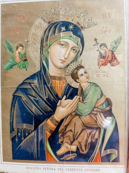 Quadro com Gravura Nossa Senhora