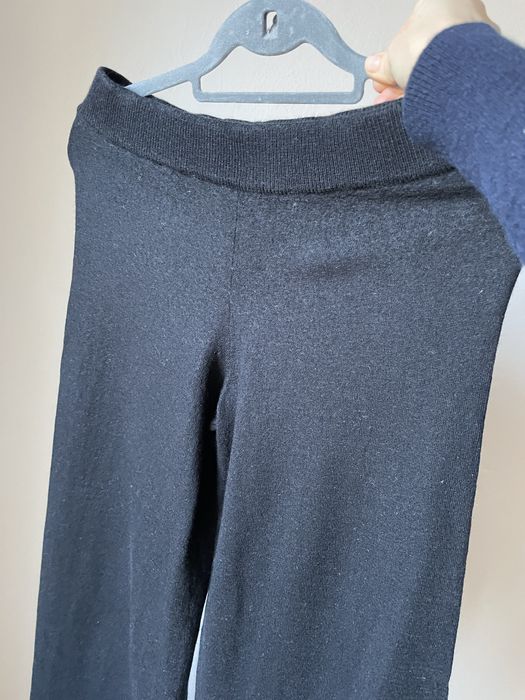 Spodnie merino wełna cubus M szerokie nogawki