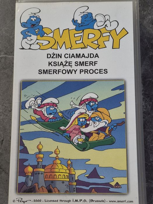 Smerfy Dżinn Ciamajda Cass Film VHS Kaseta Retro Bajka 2002