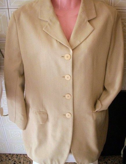 Blazer vintage MARKS & SPENCER cor bege tamanho 44 - Bom estado