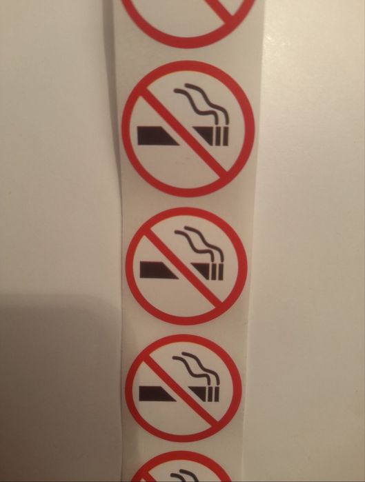 Naklejki zakaz palenia. 10 sztuk