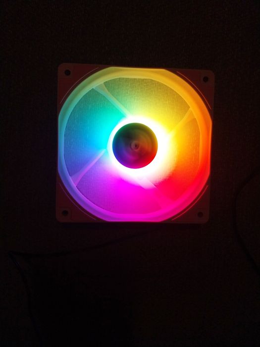 Wentylatory Darkflash Rainbow LED na Molex