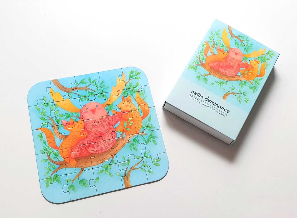 Mega pakiet 40 puzzli! „Liski Urwiski” 25 el., HIT cena! Od producenta