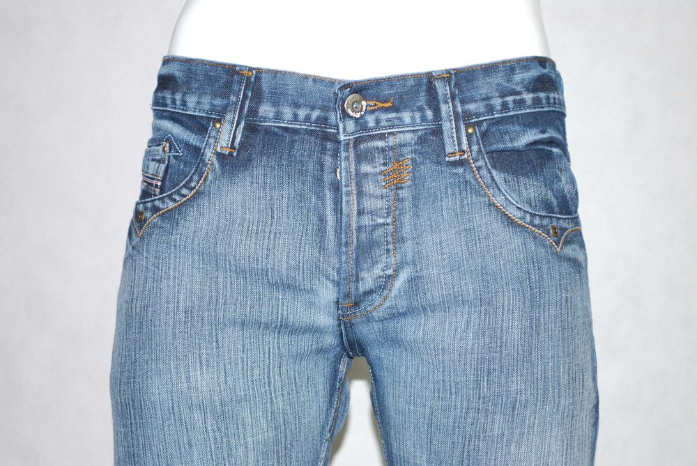 Jeansy krój prosty szeroki B You Can 481-2 pas 92, 86, 84, 80