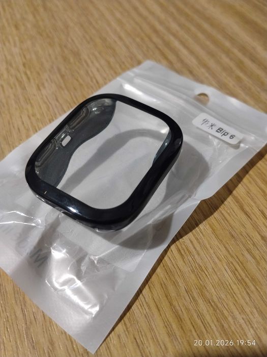 Etui Amazfit Bip 6 pełne silikonowe czarne