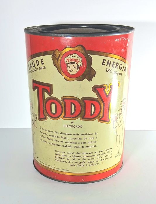 Lata grande antiga Toddy