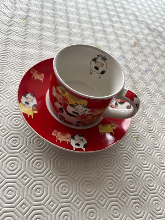 Conjunto de 2 chávenas de chá