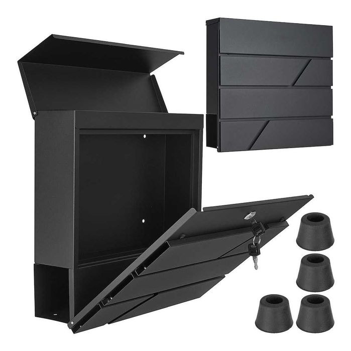 Поштова скринька 36,7x37x10 см антрацит Почтовый ящик