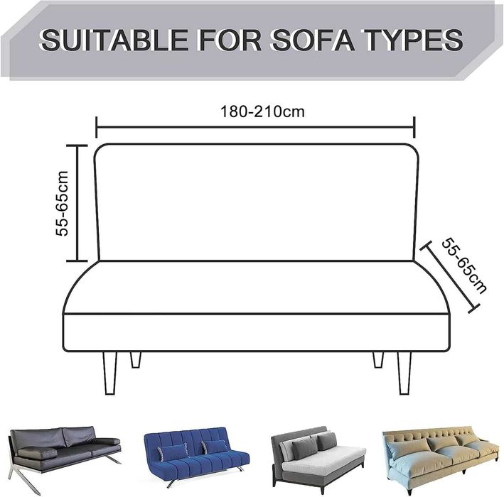 Nowy pokrowiec / sofa / 3-osobowa / 180–210 cm / rozciągliwy / 2752!
