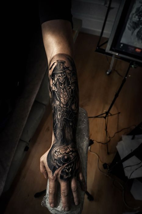Tatuaż artystyczny – black & grey / realistyczne projekty (Śląsk )