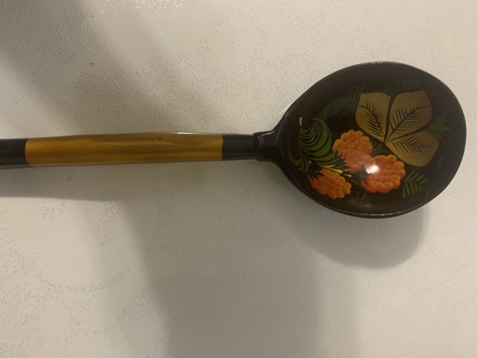 Ложка деревʼяна з малюнком