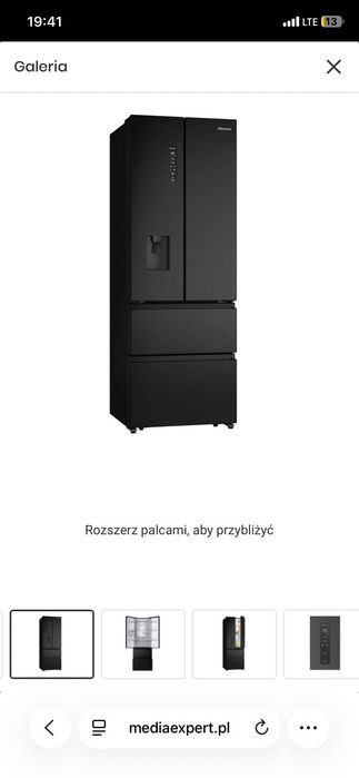 Lodówka hisense uszkodzona