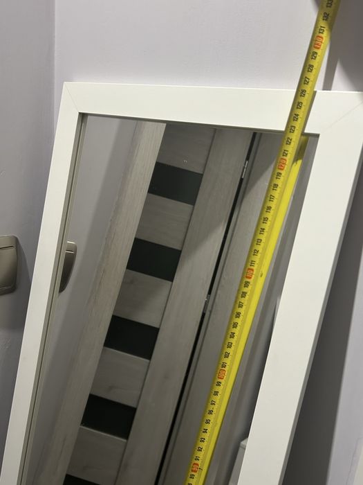 Lustro białe 36 x 126