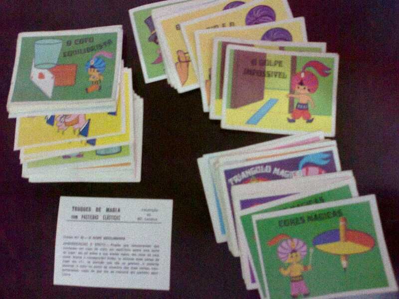 Cromos vintage - Truques de Magia - pastilhas Pirata - 1974