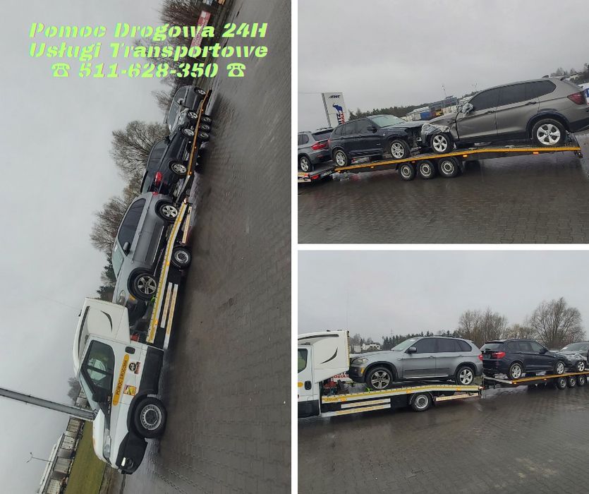 POMOC DROGOWA 24H Holowanie A2 Usługi Transportowe Kraj WYNAJEM LAWET