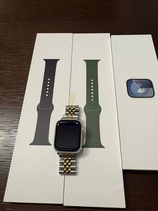 Apple Watch 9 45mm silver GPS jak nowy