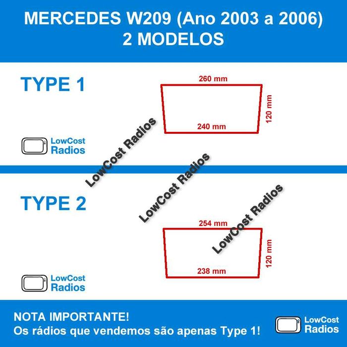 (GARANTIA) ANDROID: Auto Rádio GPS Mercedes Benz Class C - W203, W209 | CARPLAY • ANDROID AUTO