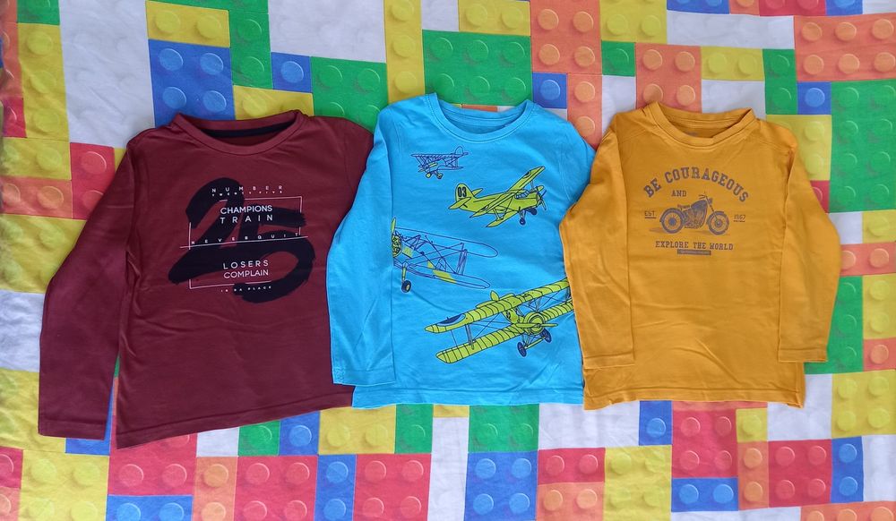 Set of 3 T-Shirts for 5-Year-Olds