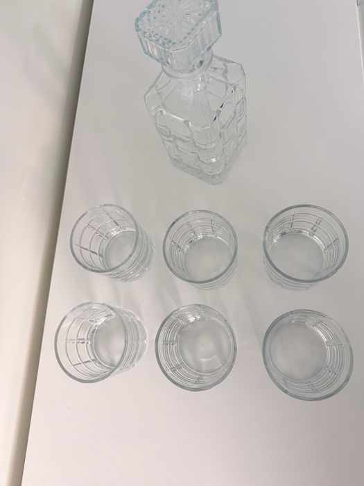 Vendo conjunto de 6 copos de whisky em cristal