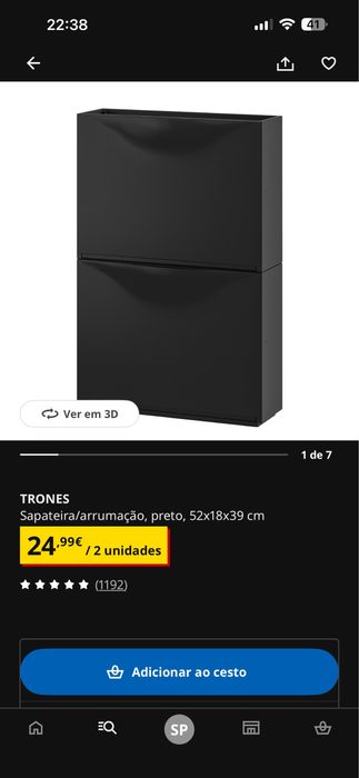 Sapateira plastico