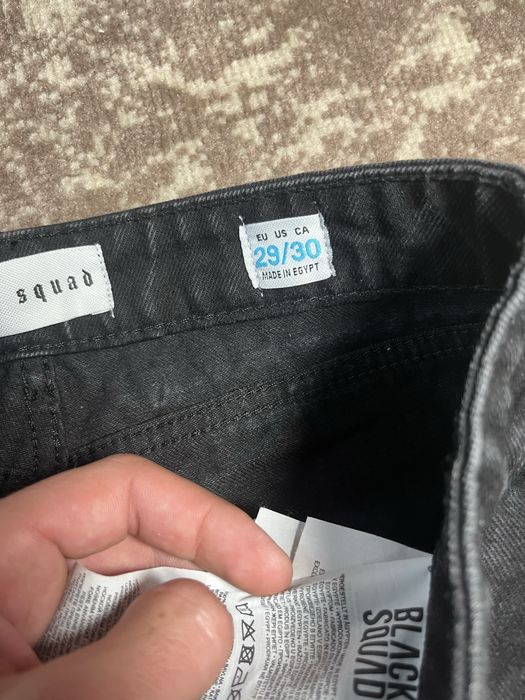 джинси в стилі Chrome Hearts Cross Patch Black Denim.