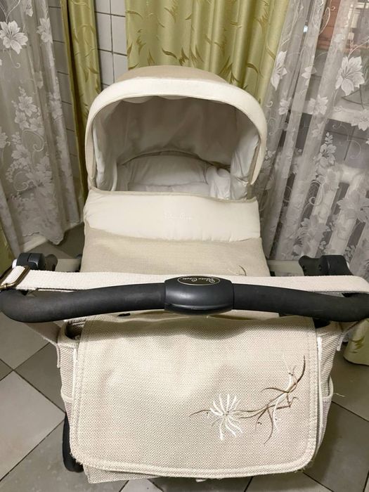 коляска 2 в 1 Silver Cross Sleepover Elegance Sport, беж