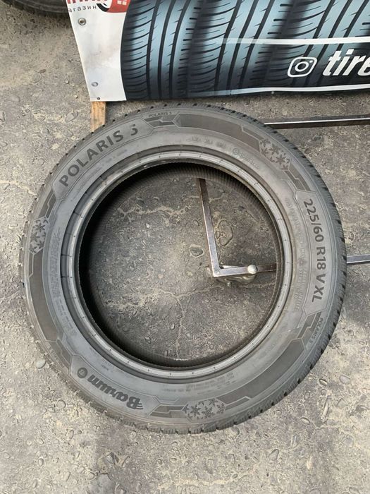 Шини 225/60 R18 пара Barum 7мм,  зима 2021р