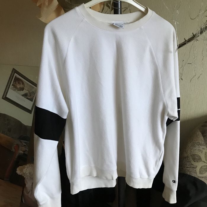 Світшот шерпа Champion білий M-L  size  casual тедді sk8 2000