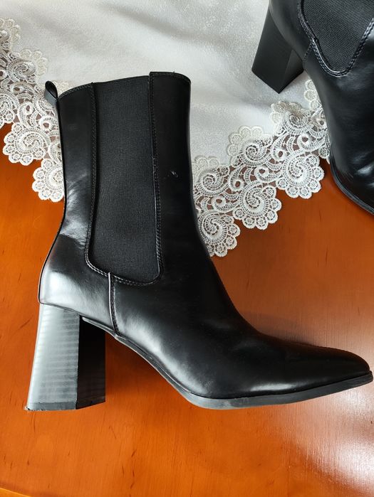 Botki Chelsea marki Primark roz.39 obcas 7,5 cm