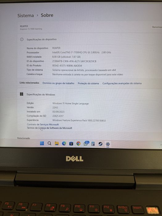 Dell Gaming i7 GTX 1050 Ti 8GB | Fortnite CS2 GTA V | Excelente