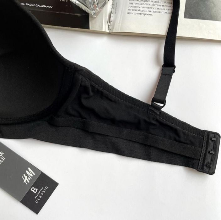 Бюстгалтер топ в рубчик H&M 85c