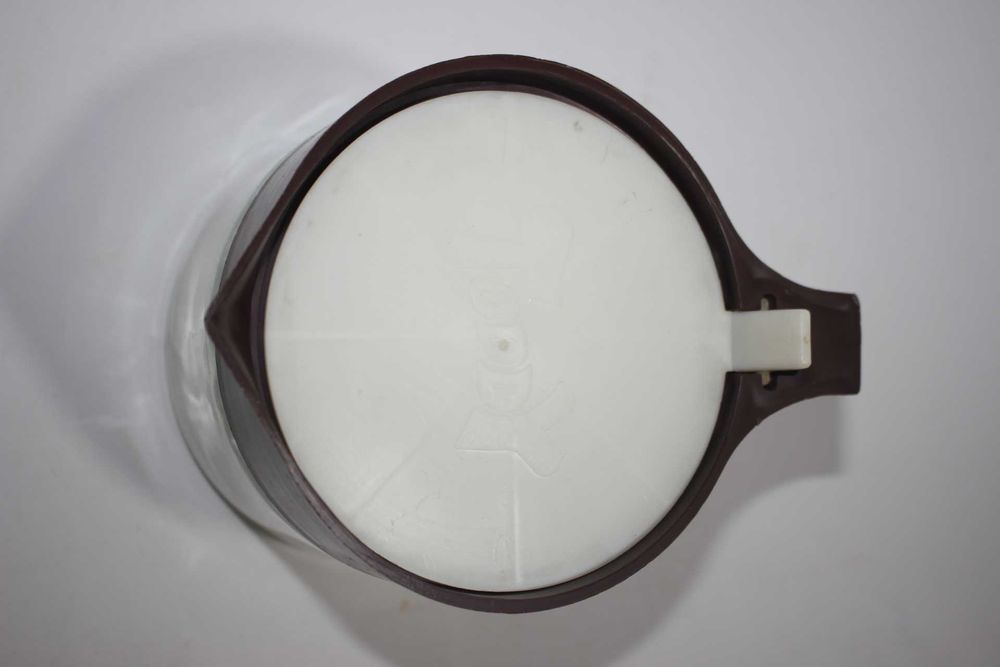 Antigo jarro TODDY - Frasco de vidro - Tampa e pega em Baquelite