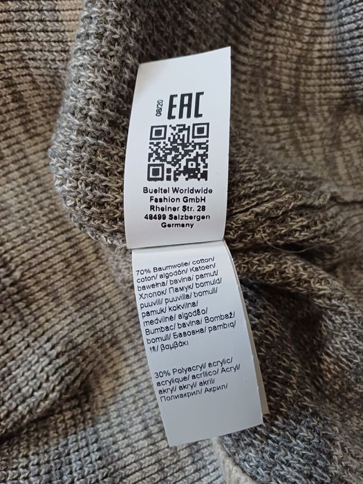 Męski sweter zapinany na zamek Camel Active  rozm 3XL.