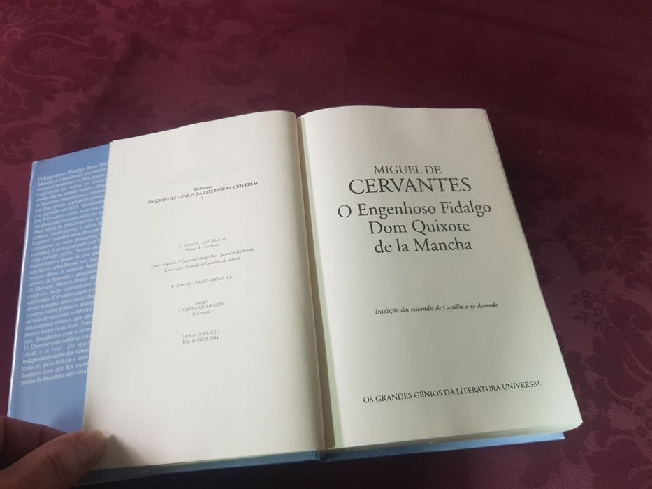 Livro de Miguel de Cervantes