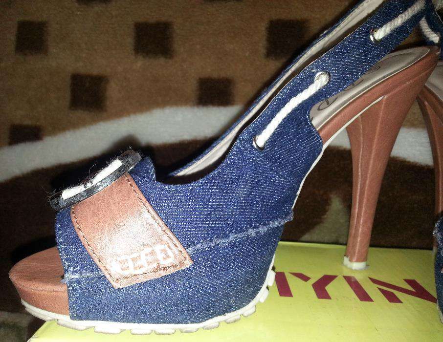 Босоножки / туфли джинсовые. Секси!
