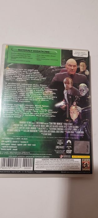 Film Star Trek X. Nemesis płyta DVD