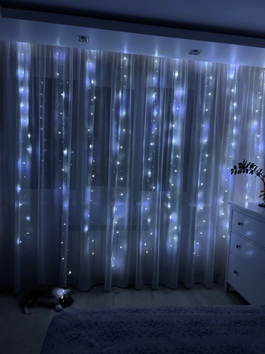 Гирлянда, новорічна гирлянда, гирлянда штора 3*3 метри