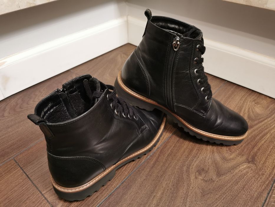 Buty Botki Ryłko zimowe ocieplane skóra naturalna rozm. 42