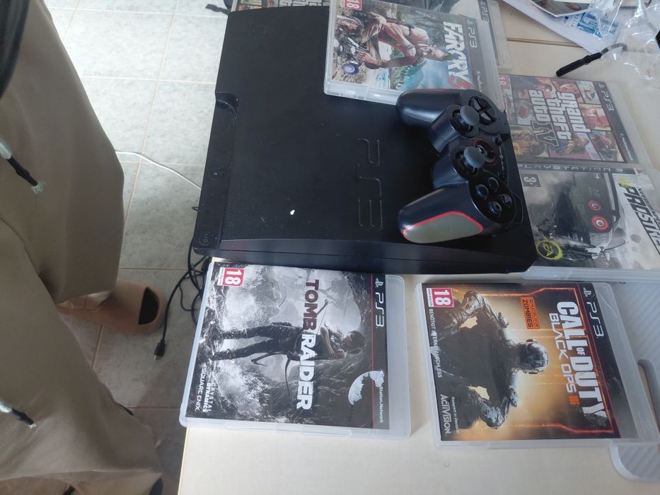 Ps3  slim com vários  jogos