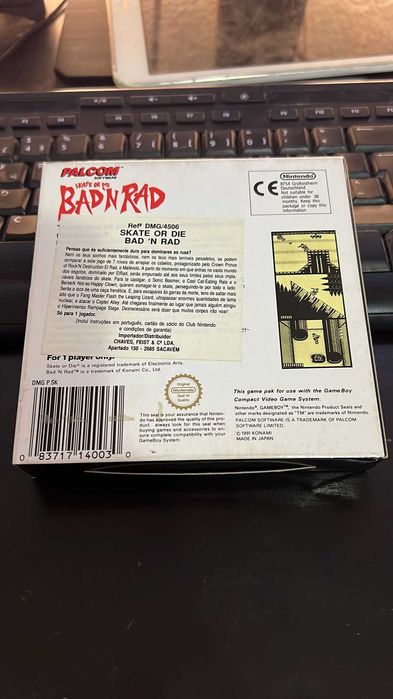 [Nintendo Gameboy] Skate or Die - Bad´N Rad (Jogo Original)