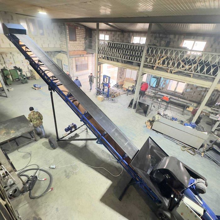 Погрузчик ленточный конвейер наклонный, стационарный, СК-500*6000
