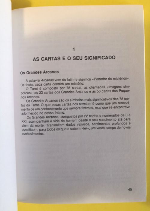 Livro "Tarot - o que dizem as cartas?"