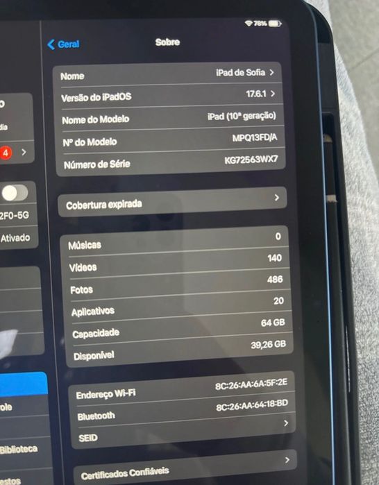 IPad 10° geracao 64 gigas