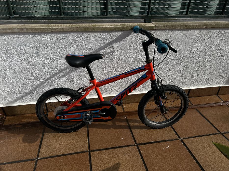 Bicicleta criança roda 16 spitz rush 160