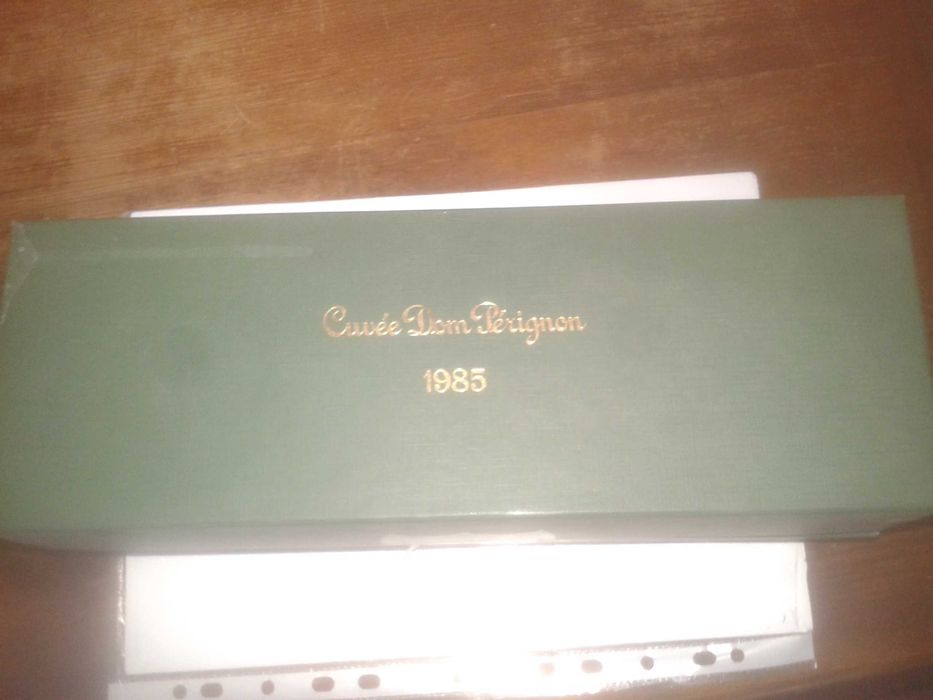 Puste pudełko po szampanie Cuvee Dom Perignon 1985  vintage
